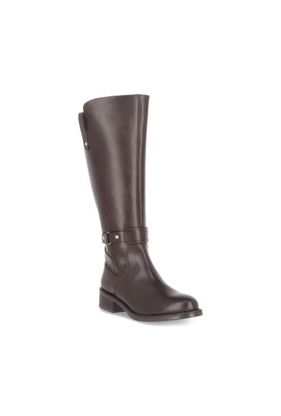 BOTA TIPO ECUESTRE CAFÉ CON HEBILLA 55116 – Cklass.com