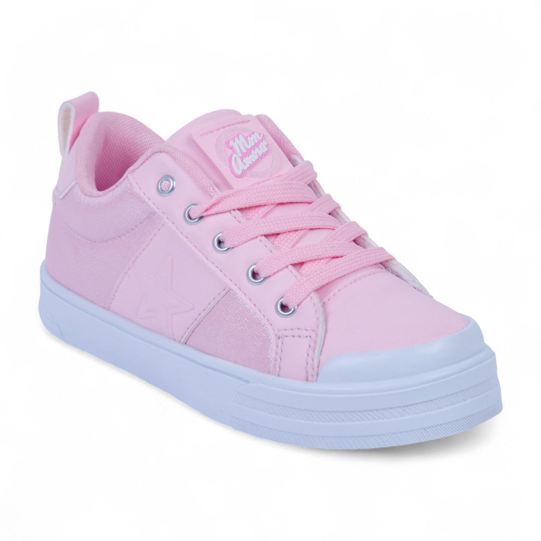 DÚO 211 TENIS CASUAL ROSA Y MULTICOLOR ESTRELLAS 03937 – Cklass.com