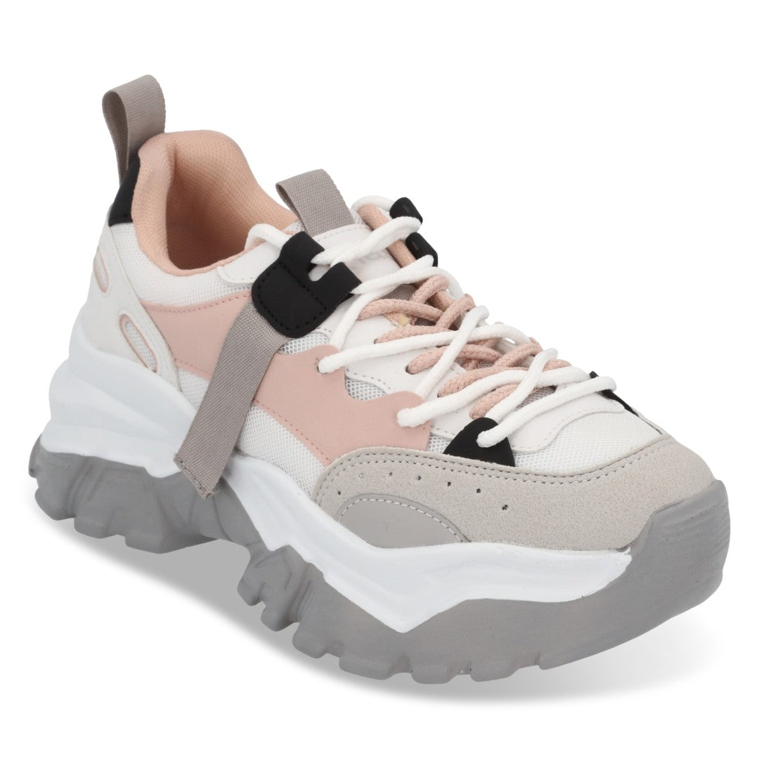 TENIS DE PLATAFORMA MULTICOLOR CON AGUJETAS 20768 –