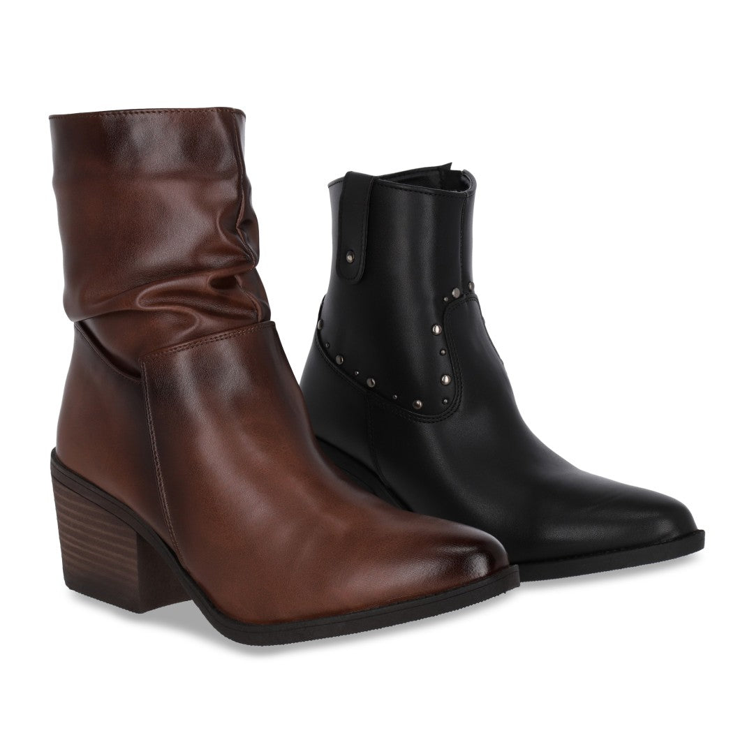 Botines Negros Botines Cafes Cklass DÚO 140 DE BOTINES