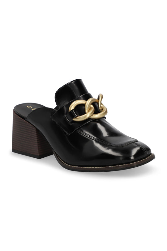 MOCASIN DE TACÓN NEGRO DESTALONADO 05124