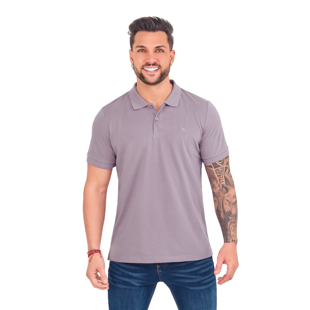 PLAYERA TIPO POLO LILA 91081 –