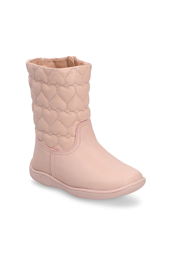 Bota casual rosa con adorno 30892