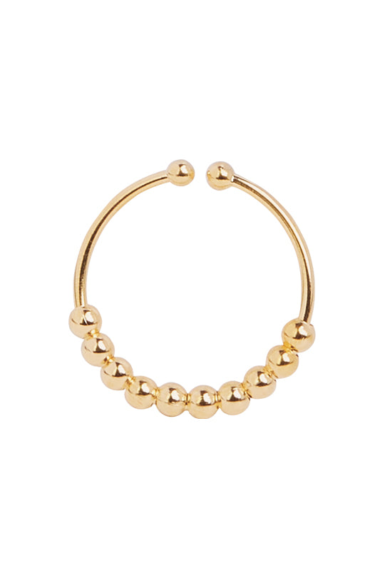 Anillo antiestrés dorado 88816