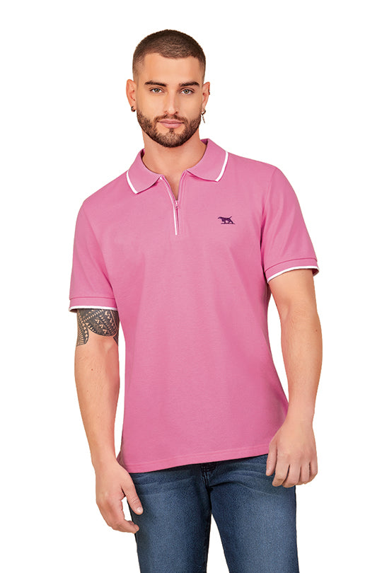 PLAYERA ROSA TIPO POLO 91056 –