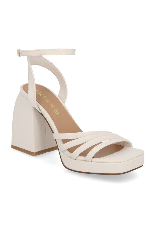 Sandalia Latte Media Plataforma
