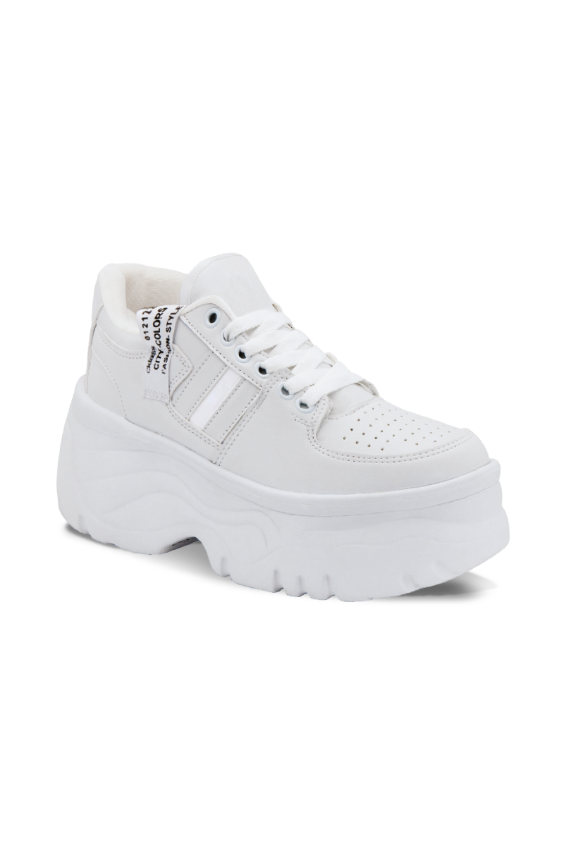 Tenis casual color blanco  29827